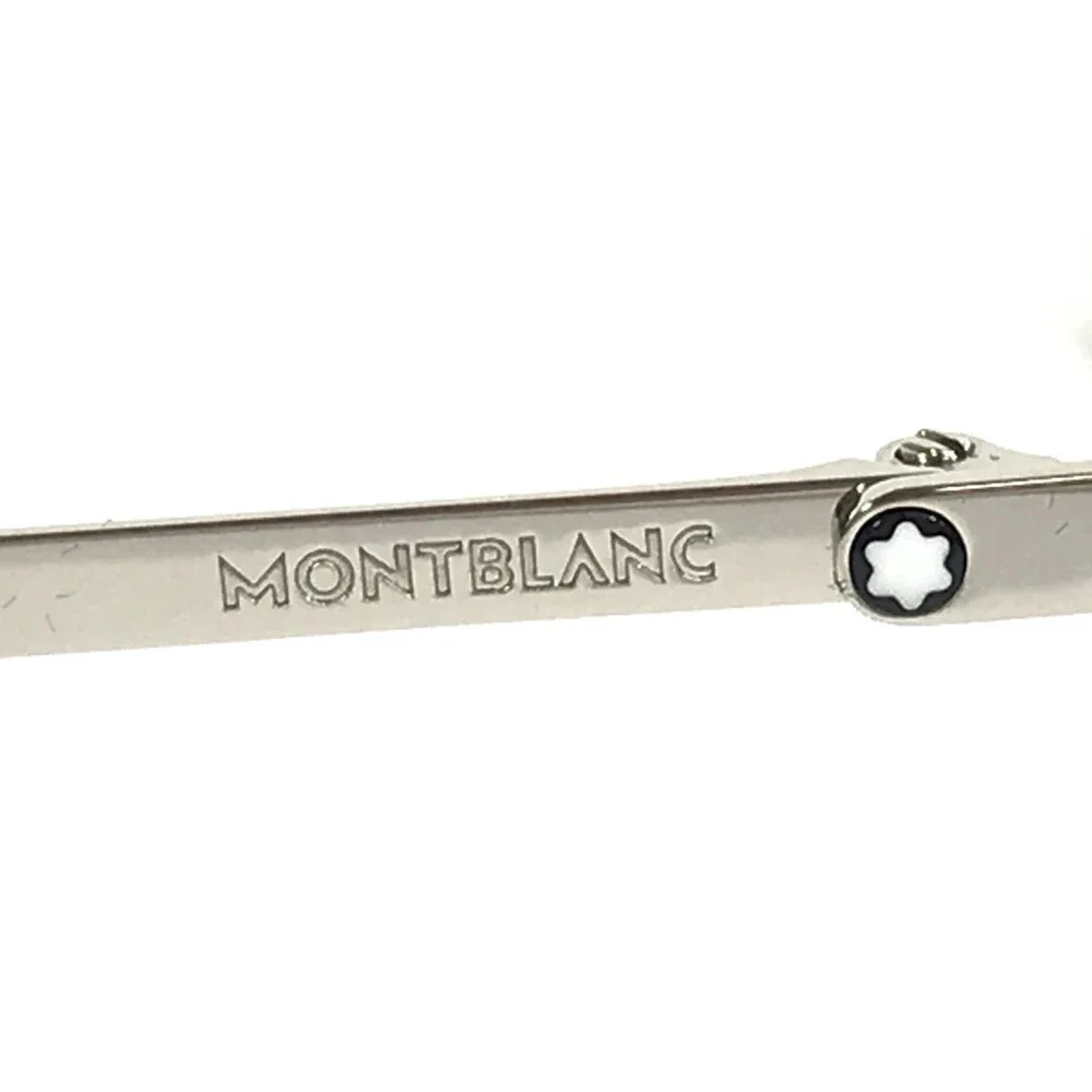 Montblanc Eyeglasses Frames MB0397ON 004 Blue Silver Square Full Rim 52-20-145
